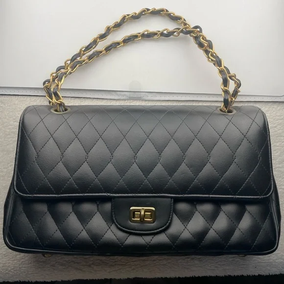 Vintage Meyers USA Quilted Leather Flap Bag • Made in USA Chain Purse - Picture 3 of 15